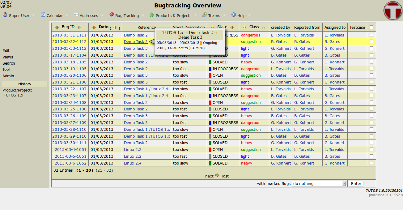 Bugtracking 1