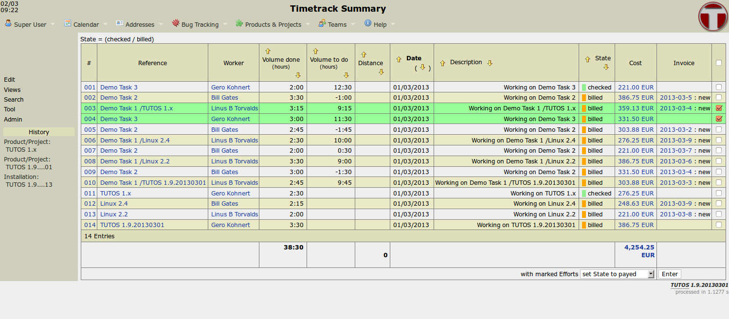 Timetracking 2